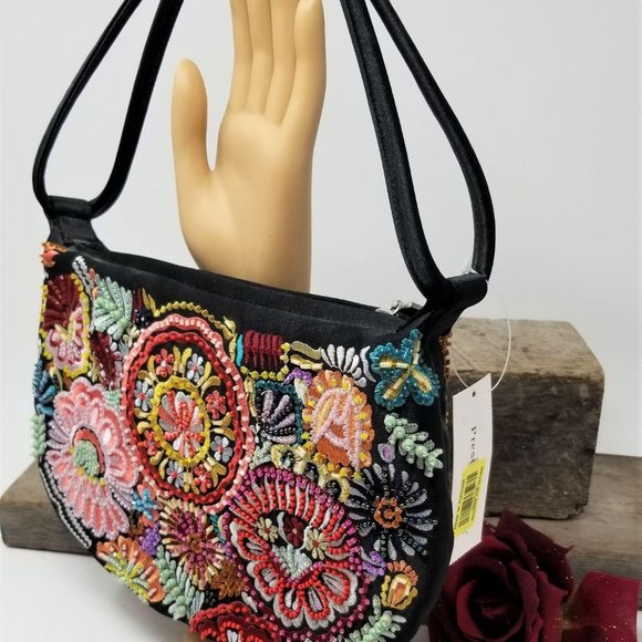 Vintage Beaded Embroidered Purse by Preston & York - Picture 4 of 8